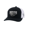 Gorra de malla Snapback unisex de 7 paneles de algodón con sombrero de camionero personalizado con logotipo bordado