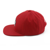 Nuevo sombrero del Snapback del color rojo del sombrero del Snapback del algodón el 5% Spandex del 95% del logotipo del nuevo bordado de la moda