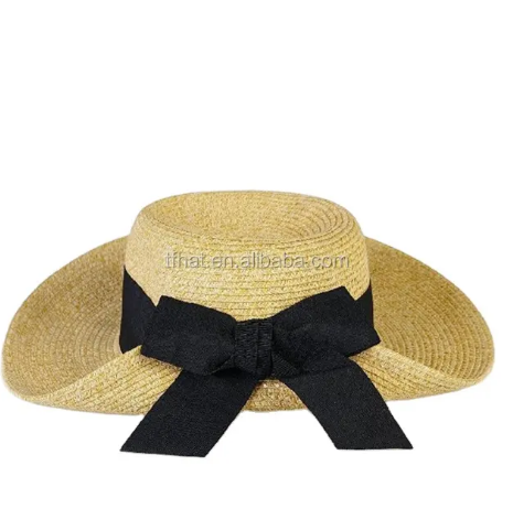  Estilo veraniego de sombrero tejido de paja