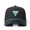 Sombrero de golf con corte l&aacute;ser de vuelo superior, parche bordado con logotipo personalizado, nueva llegada 