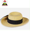 Sombreros de paja de playa a la moda y superventas con ala ancha, logotipo personalizado, sombrero de paja transpirable a prueba de sol Unisex para primavera y verano