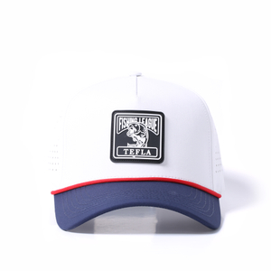 Los 5 paneles modificaron los casquillos secos r&aacute;pidos modificados para requisitos particulares del sombrero del golf del corte del laser del caucho del Pvc con 2 tonos 